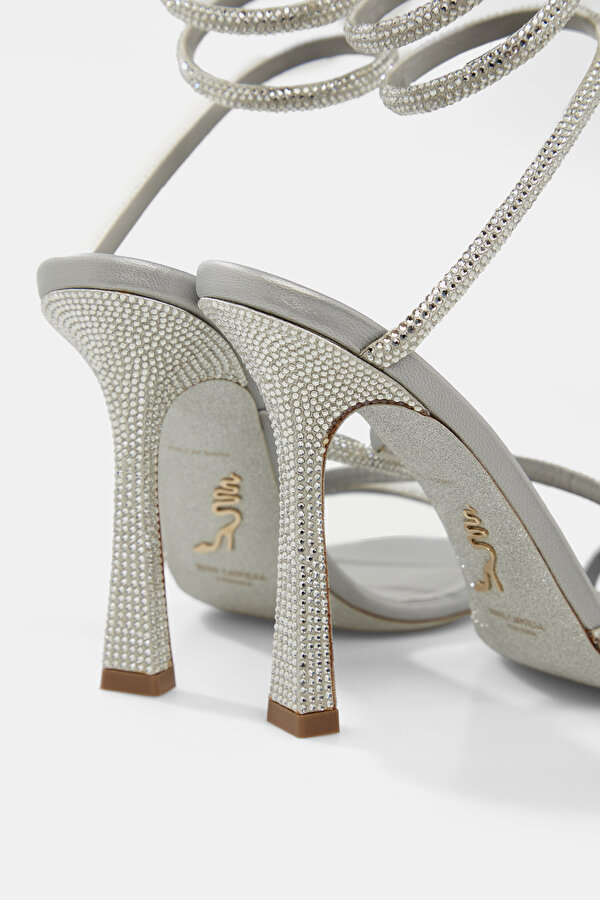 GREY JEWELLED SHOES 6