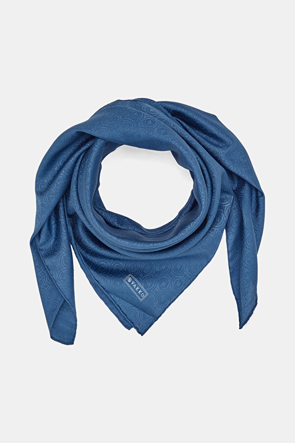 OIL GREEN COTTON/SILK SCARF 2