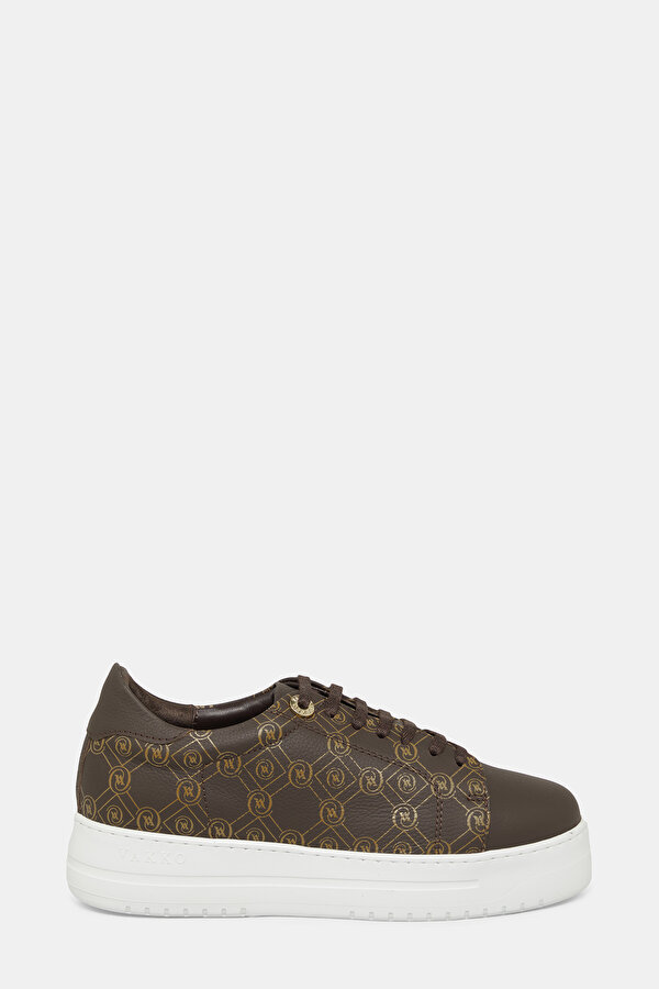 BEIGE MONOGRAM LEATHER SHOE
