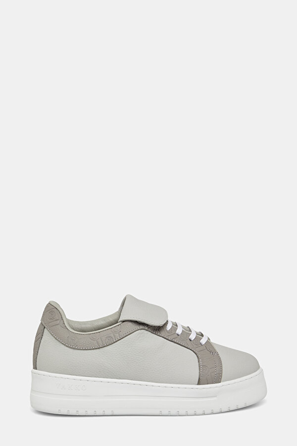 ANTHRACITE MONOGRAM LEATHER SHOE