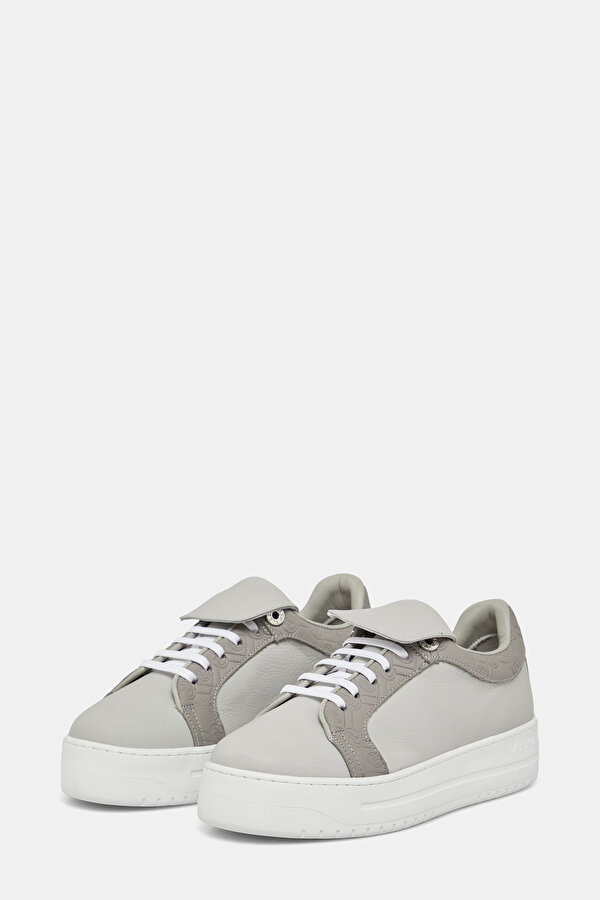 ANTHRACITE MONOGRAM LEATHER SHOE 2
