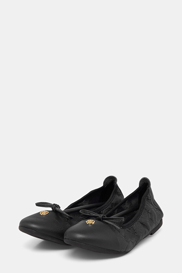 BLACK FLAT SHOES 2