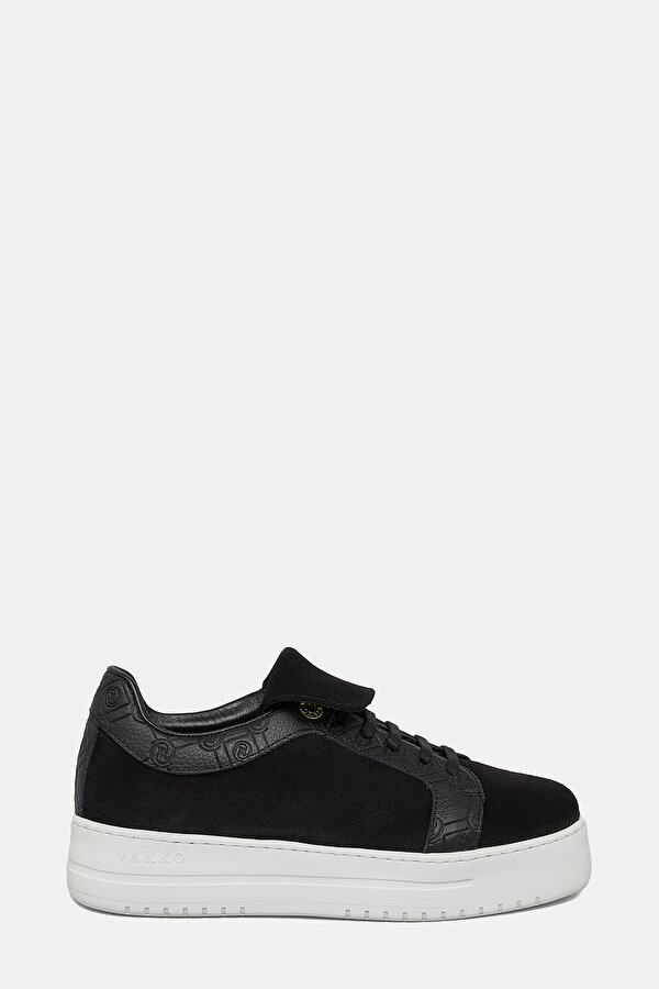 BLACK MONOGRAM LEATHER SHOE