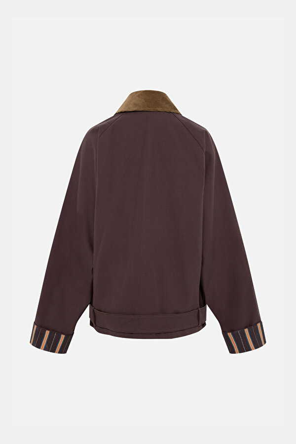 BROWN BUTTONED JACKET 2