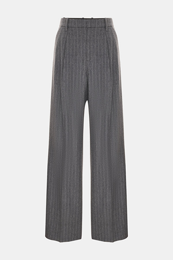 GRAY MELANGE TROUSERS