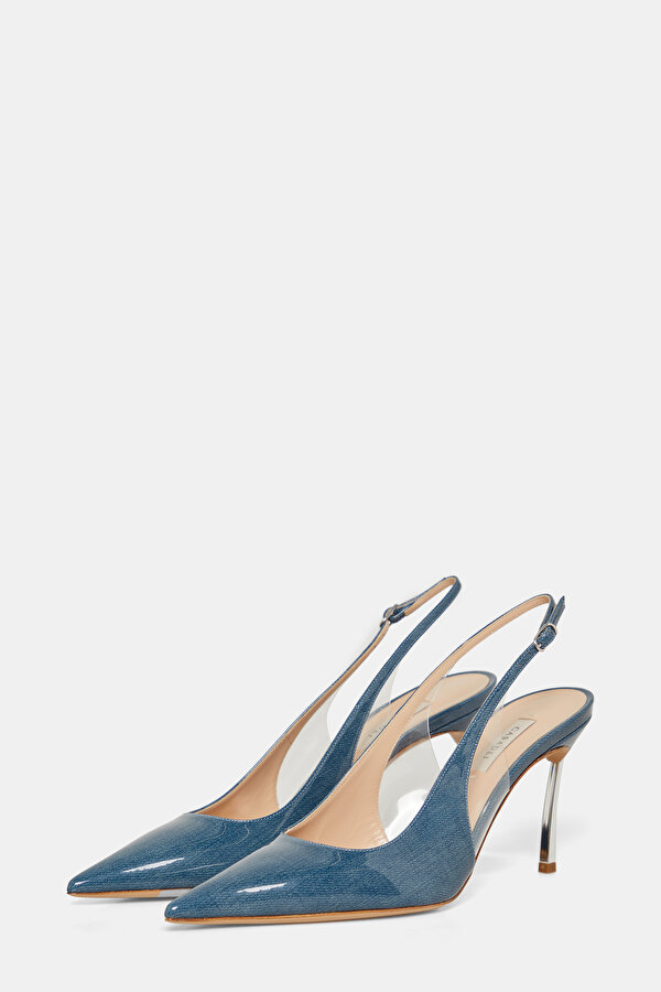 BLUE PATENT LEATHER SHOE 2