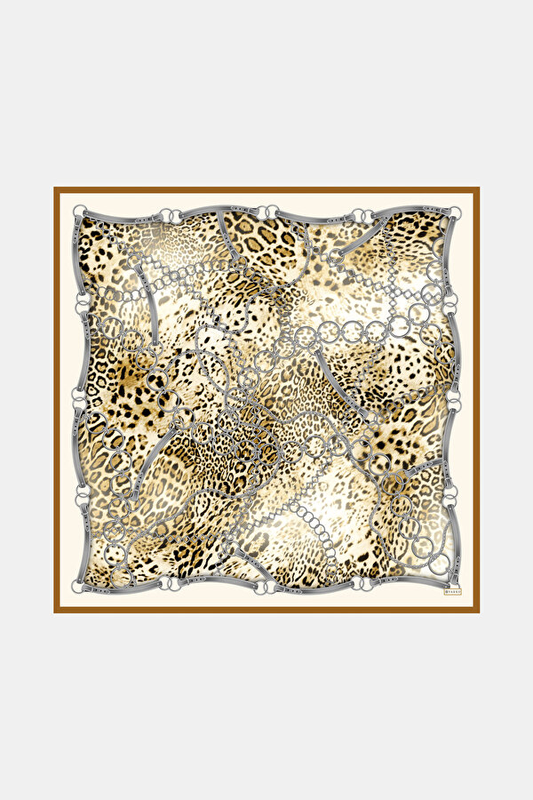 CAMEL ZİNCİRLİ TWILL EŞARP