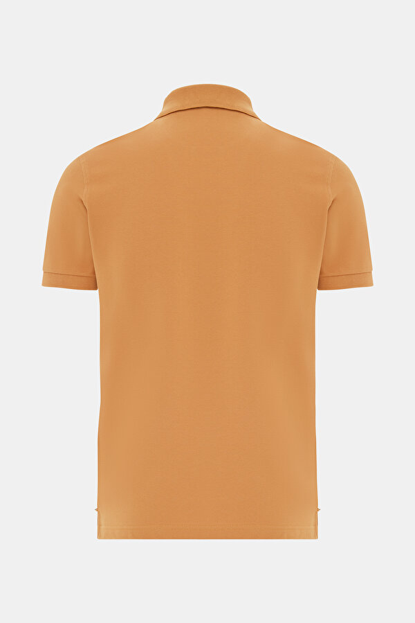 DARK ORANGE POLO NECK SHORT SLEEVE TSHIRT 2