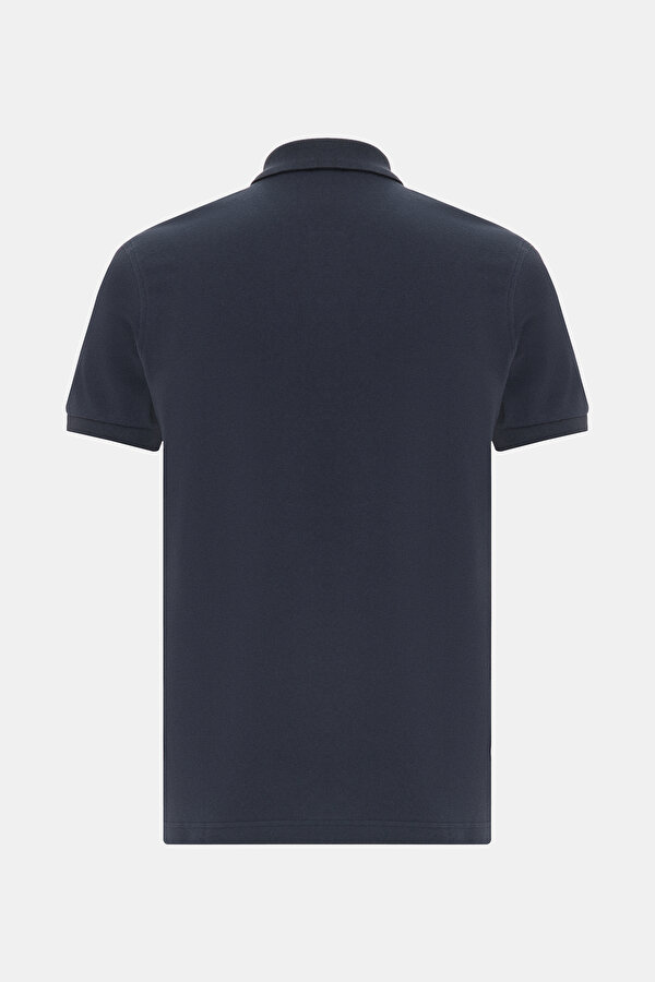 NAVY BLUE POLO NECK SHORT SLEEVE TSHIRT 2