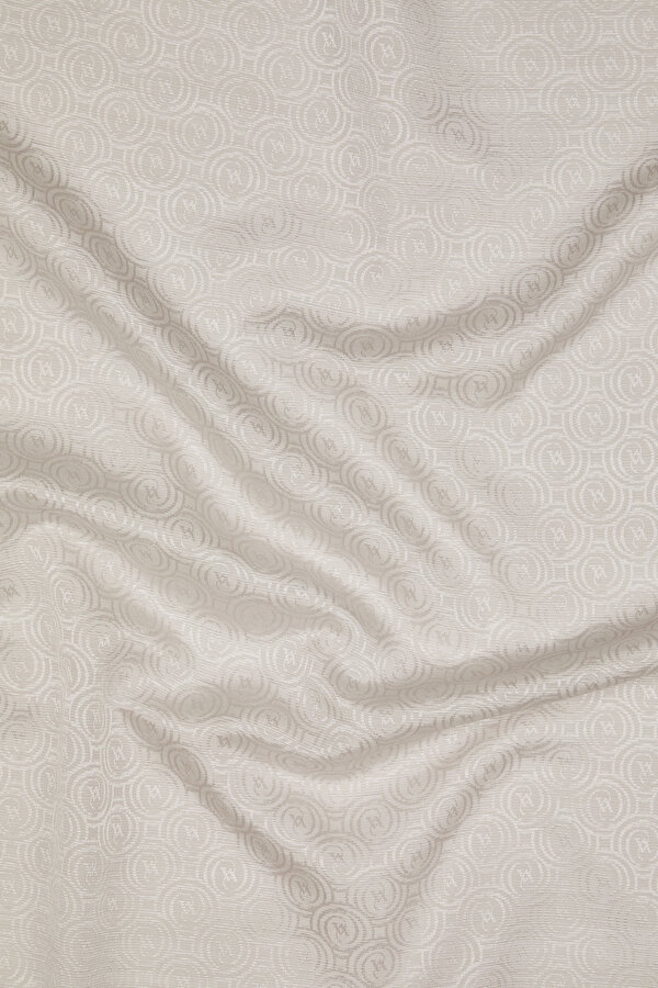 SILVER COTTON/SILK SHAWL 2