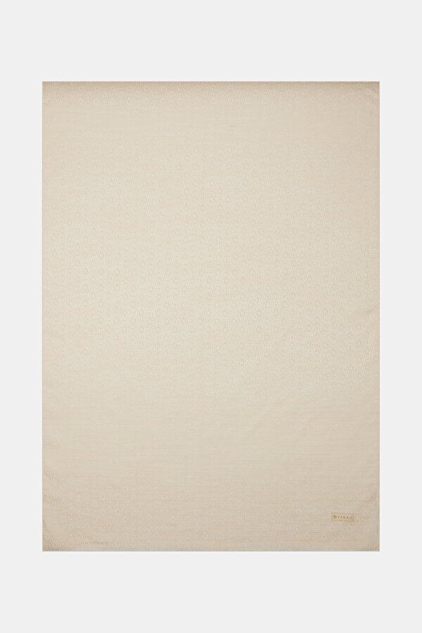 ECRU COTTON/SILK SHAWL