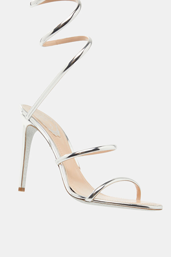 SILVER LEATHER SHOE 7