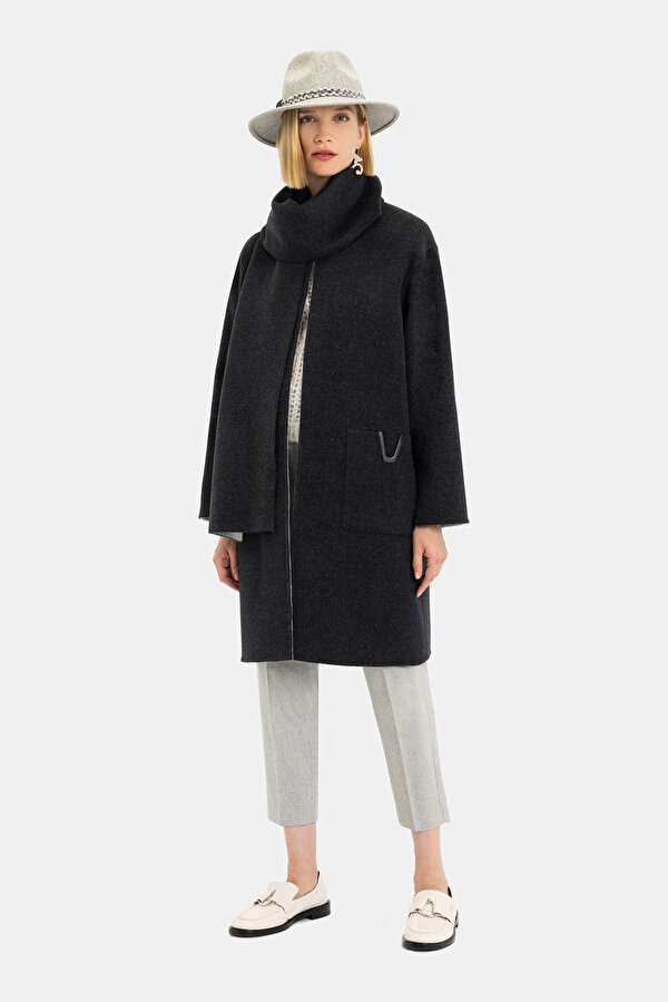 GREY WOOL/CASHMERE REEFER JACKET 6