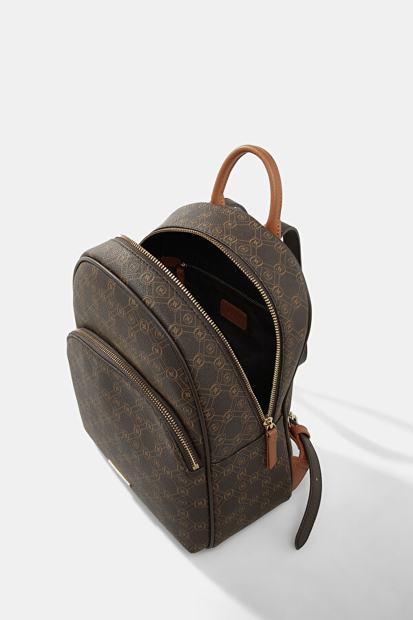 TAN MONOGRAM BAG 7