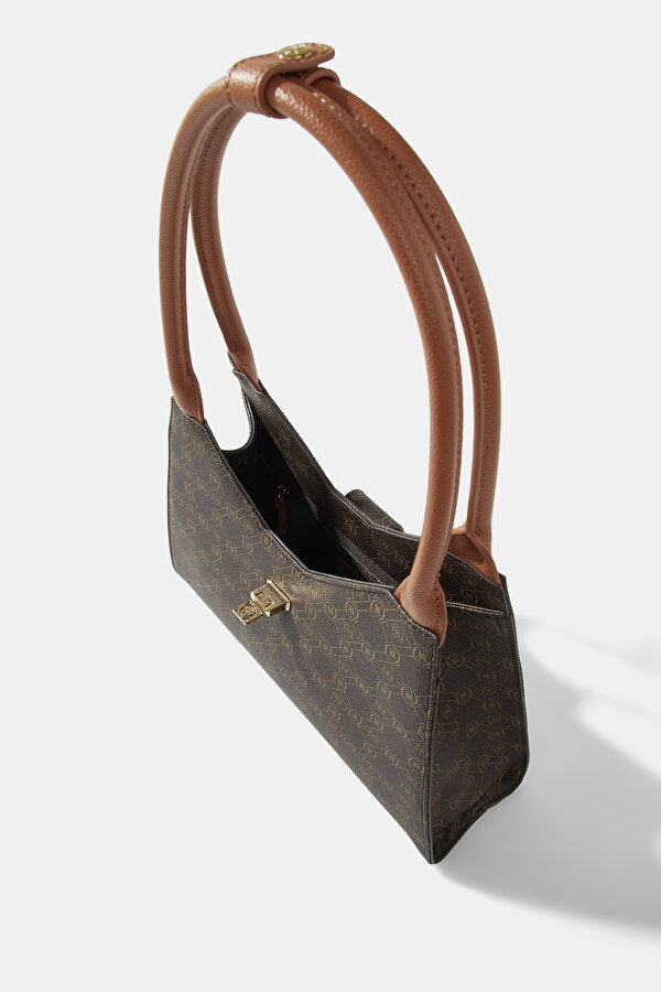 TAN MONOGRAM BAG 6
