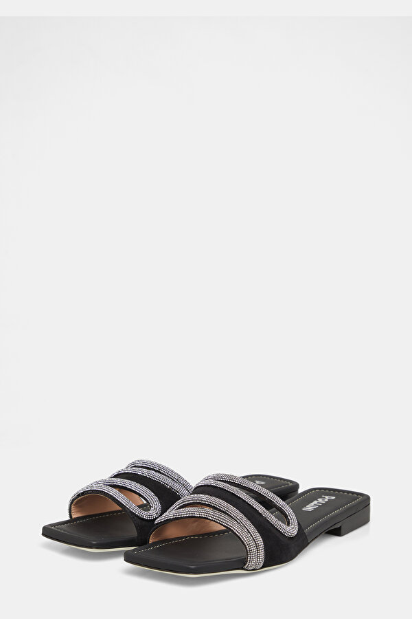 BLACK SUEDE SLIPPER 2