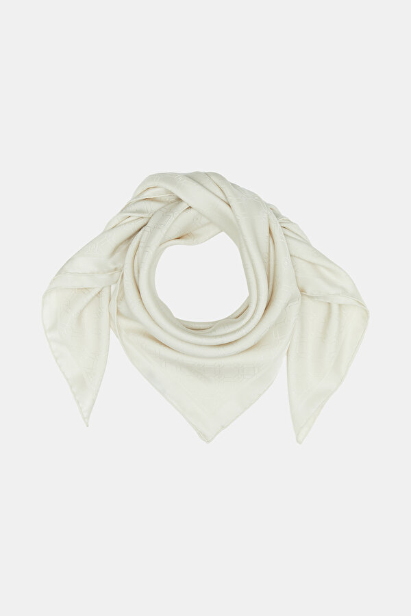 ECRU JACQUARD JAQUARD SCARF 2