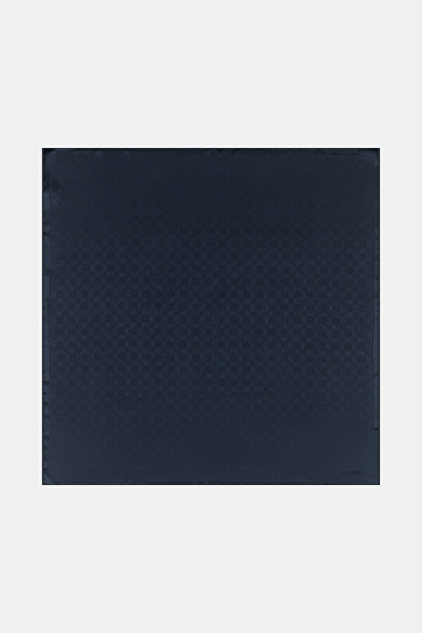 NAVY BLUE JACQUARD JAQUARD SCARF