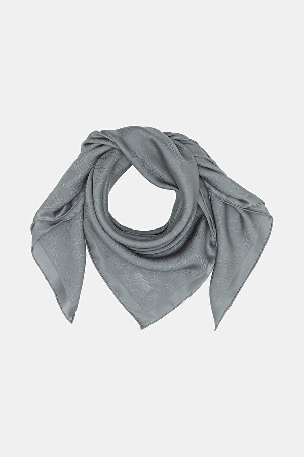 ANTHRACITE JACQUARD JAQUARD SCARF 2