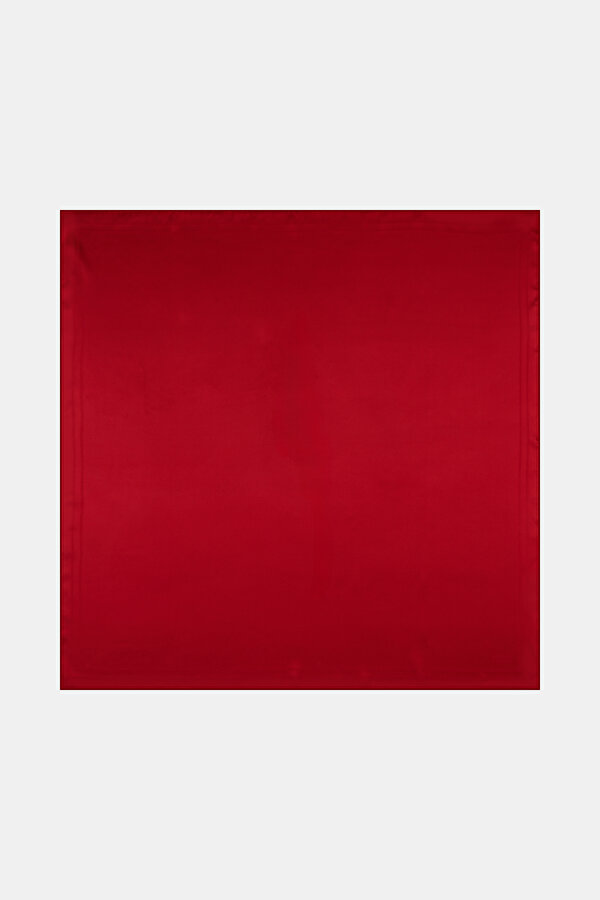 RED JACQUARD JAQUARD SCARF