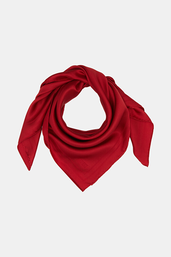 RED JACQUARD JAQUARD SCARF 2