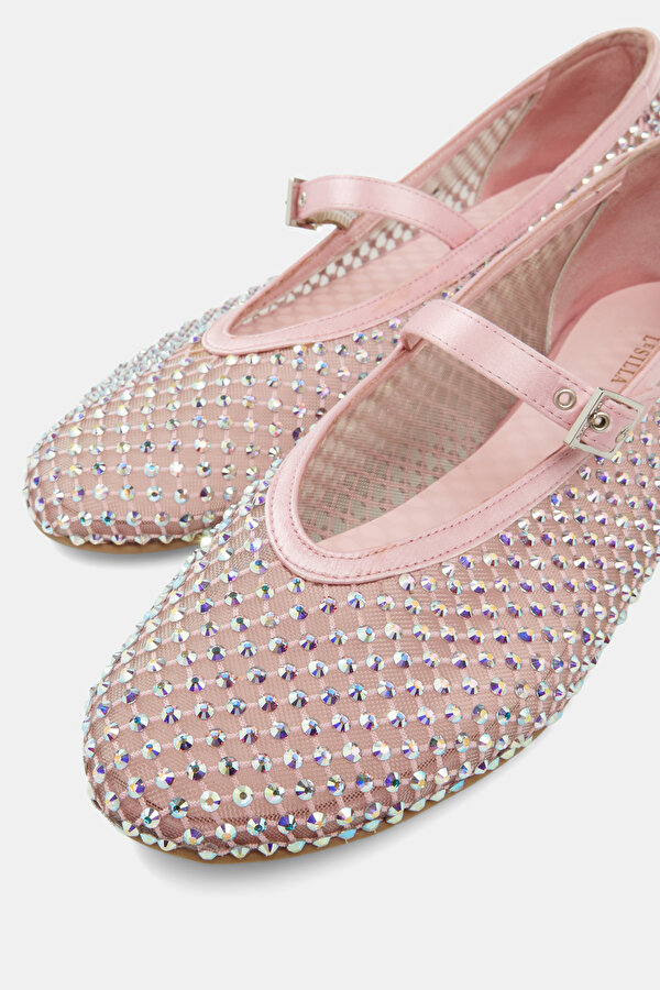 PINK FLAT SHOES 6