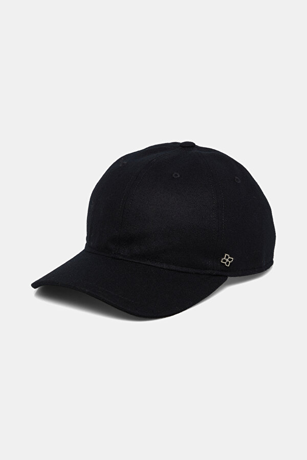 BLACK PLAIN FLANNEL WOOL HAT