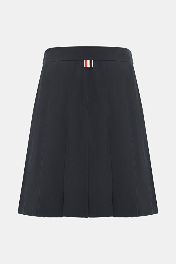 NAVY BLUE WOOL SKIRT 2