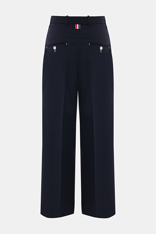 NAVY BLUE STRAİGHT CUT TROUSERS 2