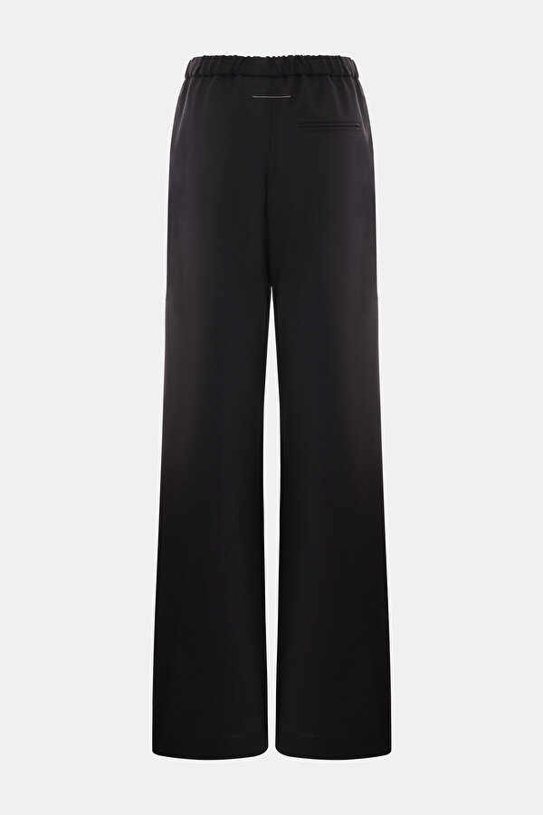 BLACK STRAİGHT CUT WOOL TROUSERS 2