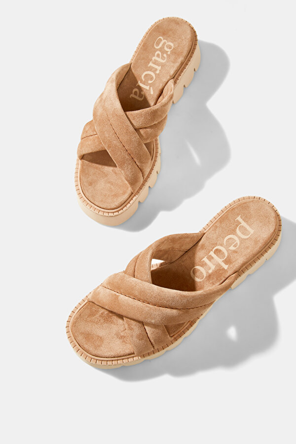 TAN SUEDE SLIPPER 6