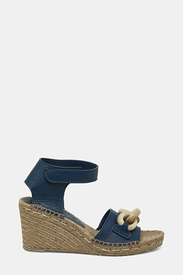 NAVY BLUE LEATHER SHOES