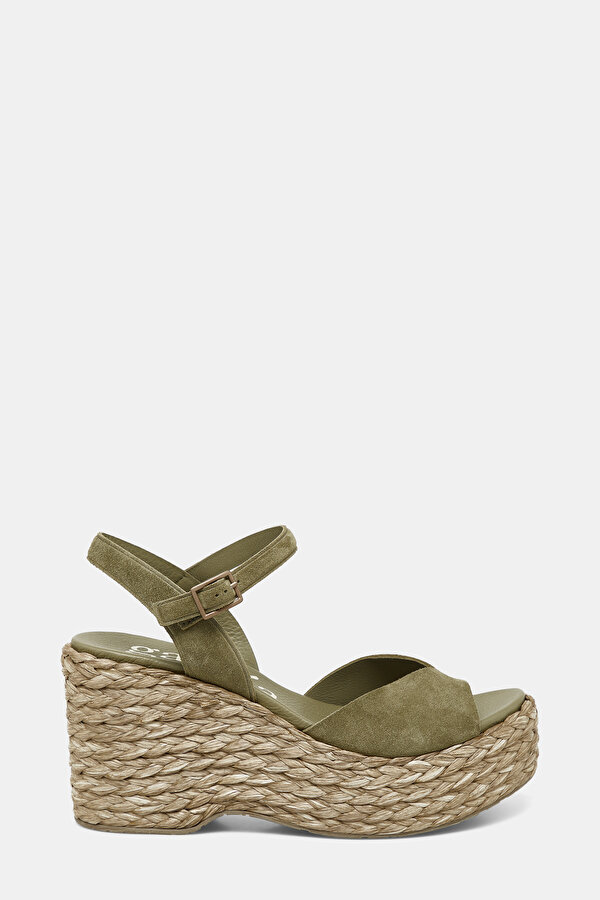 KHAKI LEATHER SHOES