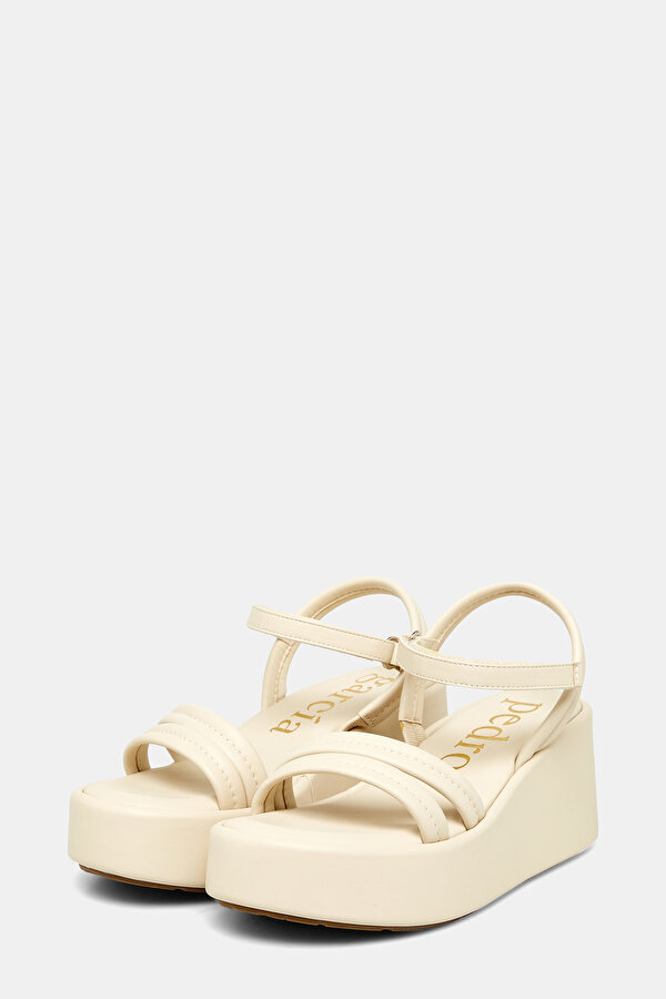 ECRU LEATHER SANDALS 2