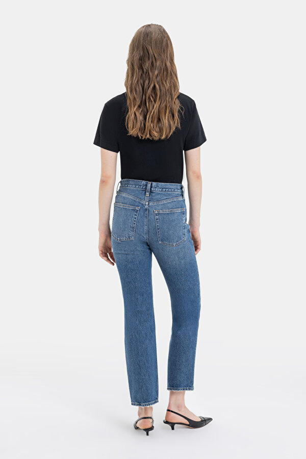 BLUE STRAIGHT CUT TROUSERS 2