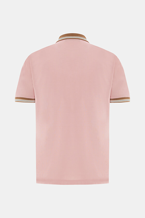 PEMBE POLO YAKA KISA KOLLU T-SHIRT 2