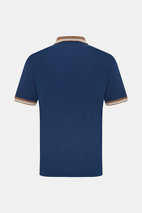 LACİVERT POLO YAKA KISA KOLLU T-SHIRT 2