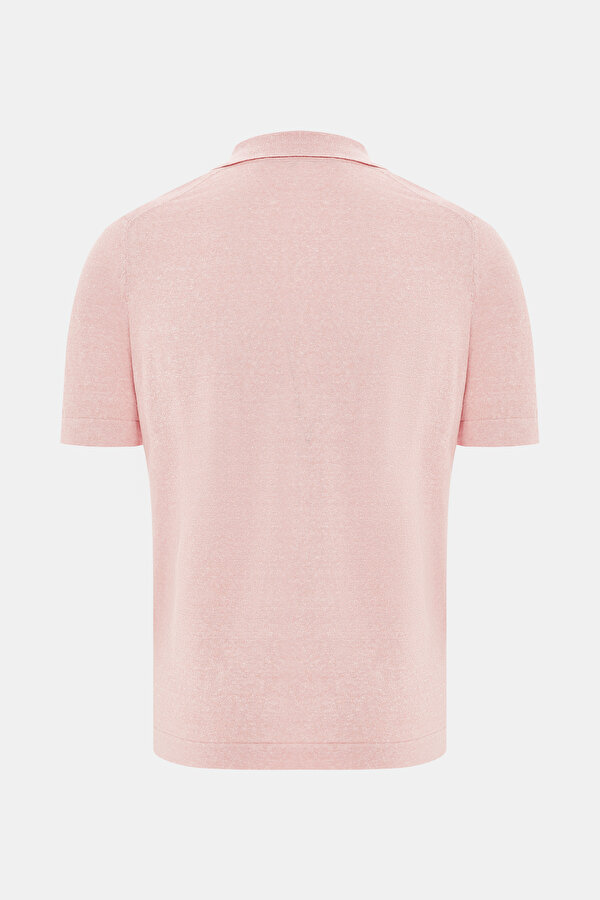 AÇIK PEMBE KISA KOLLU T-SHIRT 2