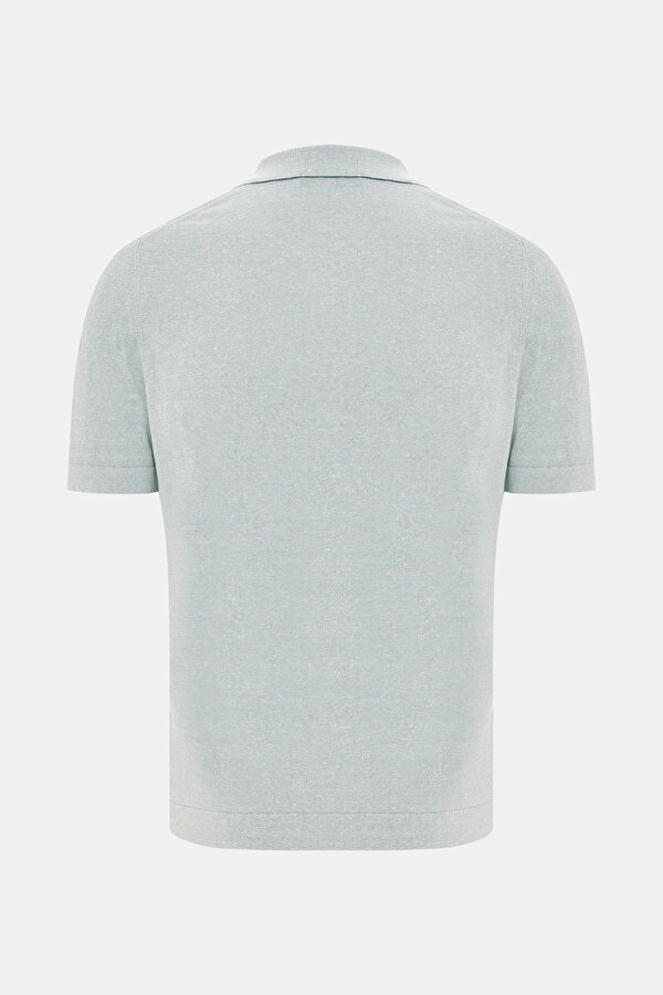 TURKUAZ KISA KOLLU T-SHIRT 2