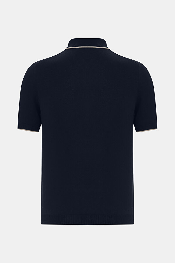 LACİVERT POLO YAKA KISA KOLLU T-SHİRT 2