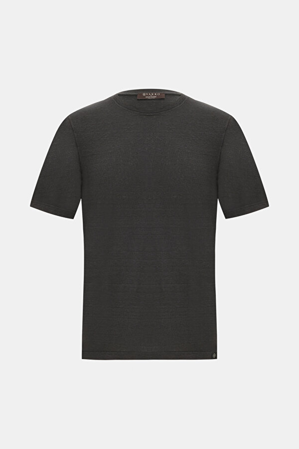 SİYAH O YAKA KISA KOLLU T-SHIRT