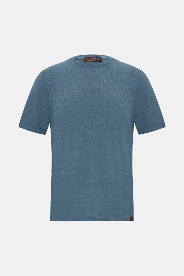 PETROL O YAKA KISA KOLLU T-SHIRT