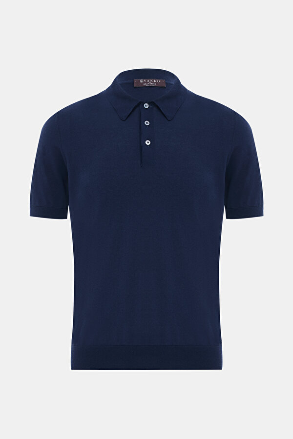 LACİVERT POLO YAKA KISA KOLLU T-SHIRT 6
