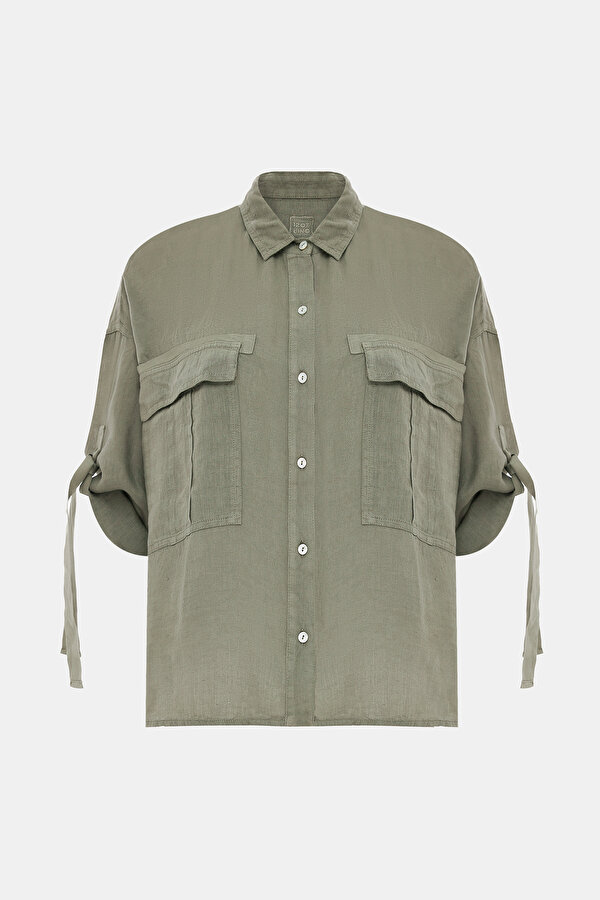 KHAKI LONG SLEEVE SHIRT 7