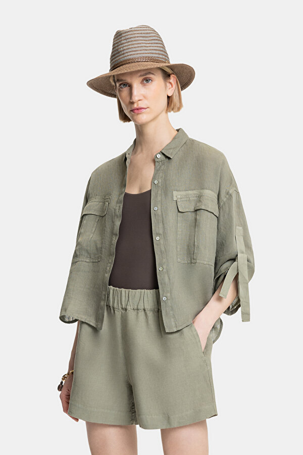 KHAKI LONG SLEEVE SHIRT