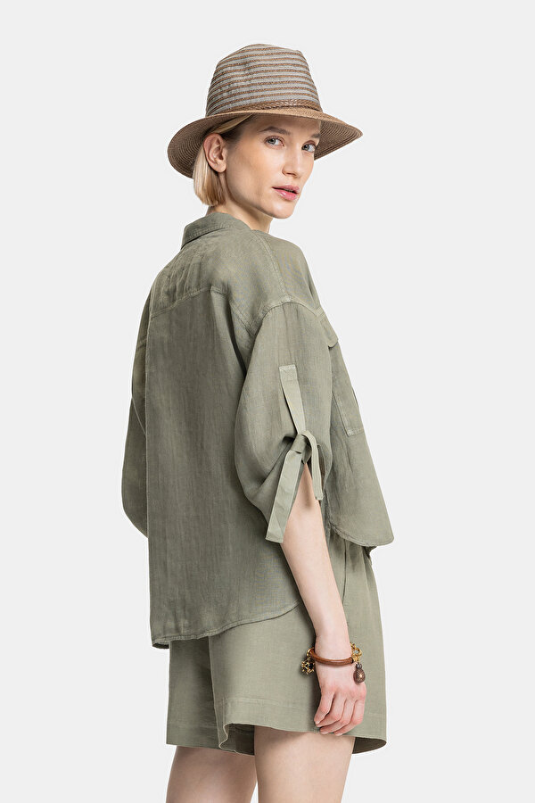 KHAKI LONG SLEEVE SHIRT 2