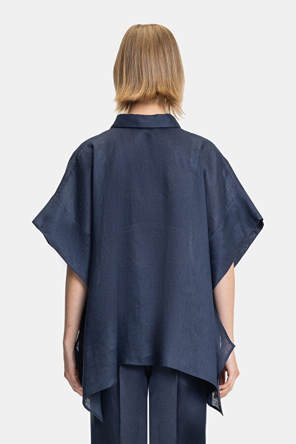 NAVY BLUE SHORT SLEEVE SHIRT 2