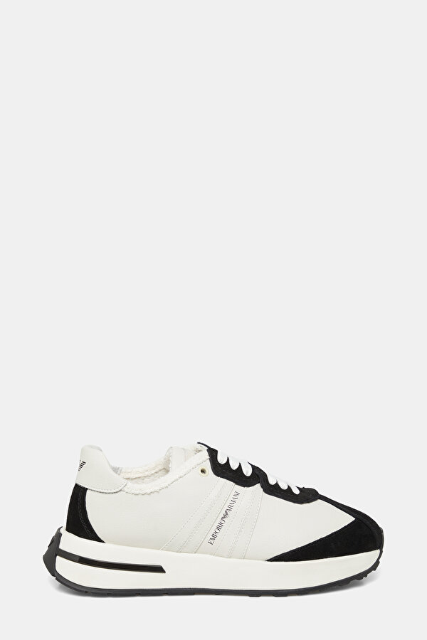 SİYAH-BEYAZ SÜET SNEAKER