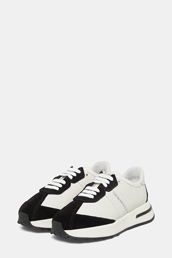 SİYAH-BEYAZ SÜET SNEAKER 2