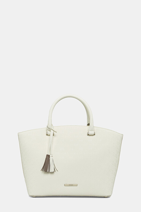 CREAM MONOGRAM BAG